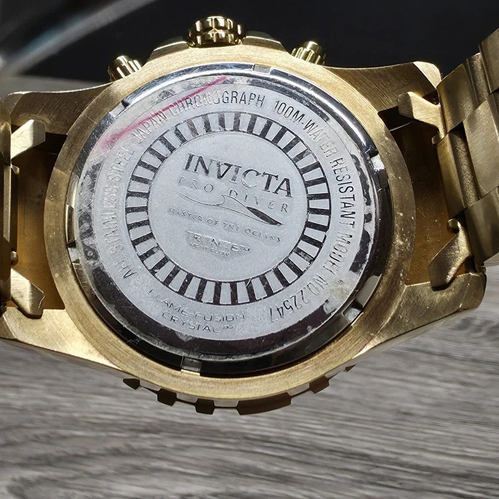 Invicta Men's Watch - Model 22547 - Pro Diver 50mm Gold Tone Stainless Steel